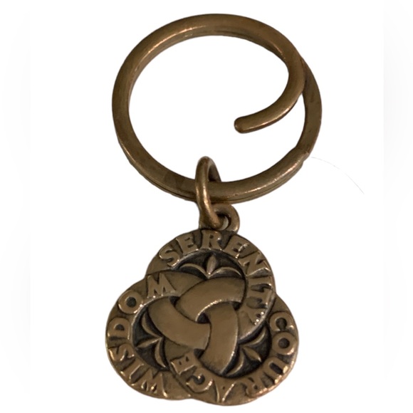James Avery EXTREMELY RARE Bronze Serenity Prayer Key Chain - Picture 3 of 7